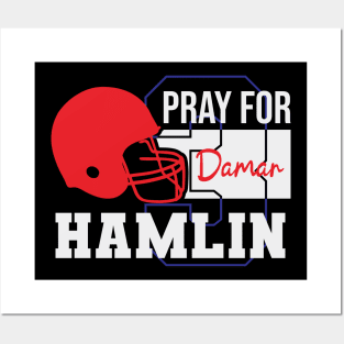 Pray for damar hamlin 3 Posters and Art